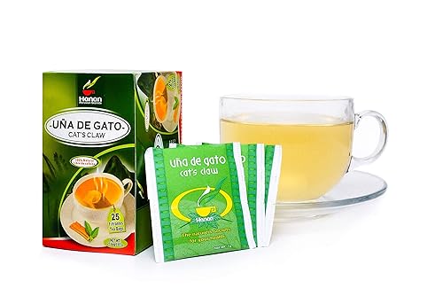 Hanan Secretos peruanos Una De Gato té de hierbas  100% natural de la corteza de garra de gato  25 bolsas de té  ayuda naturalmente en el apoyo de