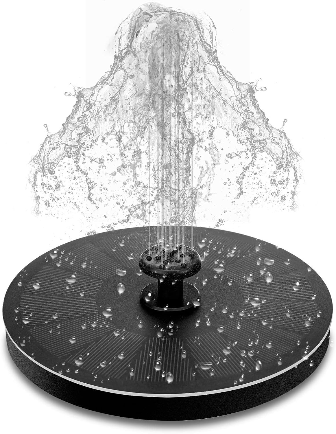 2022New Upgrade Solar Fountain Pump with 7 Nozzles, 2.2W 150L / H Solar