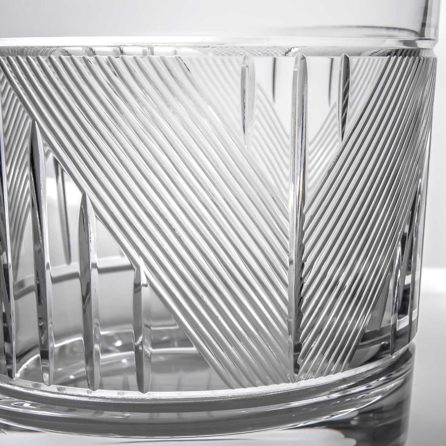 Rolf Glass Bleecker Street Mixing Glass | 600ml Cocktail Mixing Jar or Glass | Lead-Free and Diamond-Wheel Engraved | Designed and Engraved in the USA