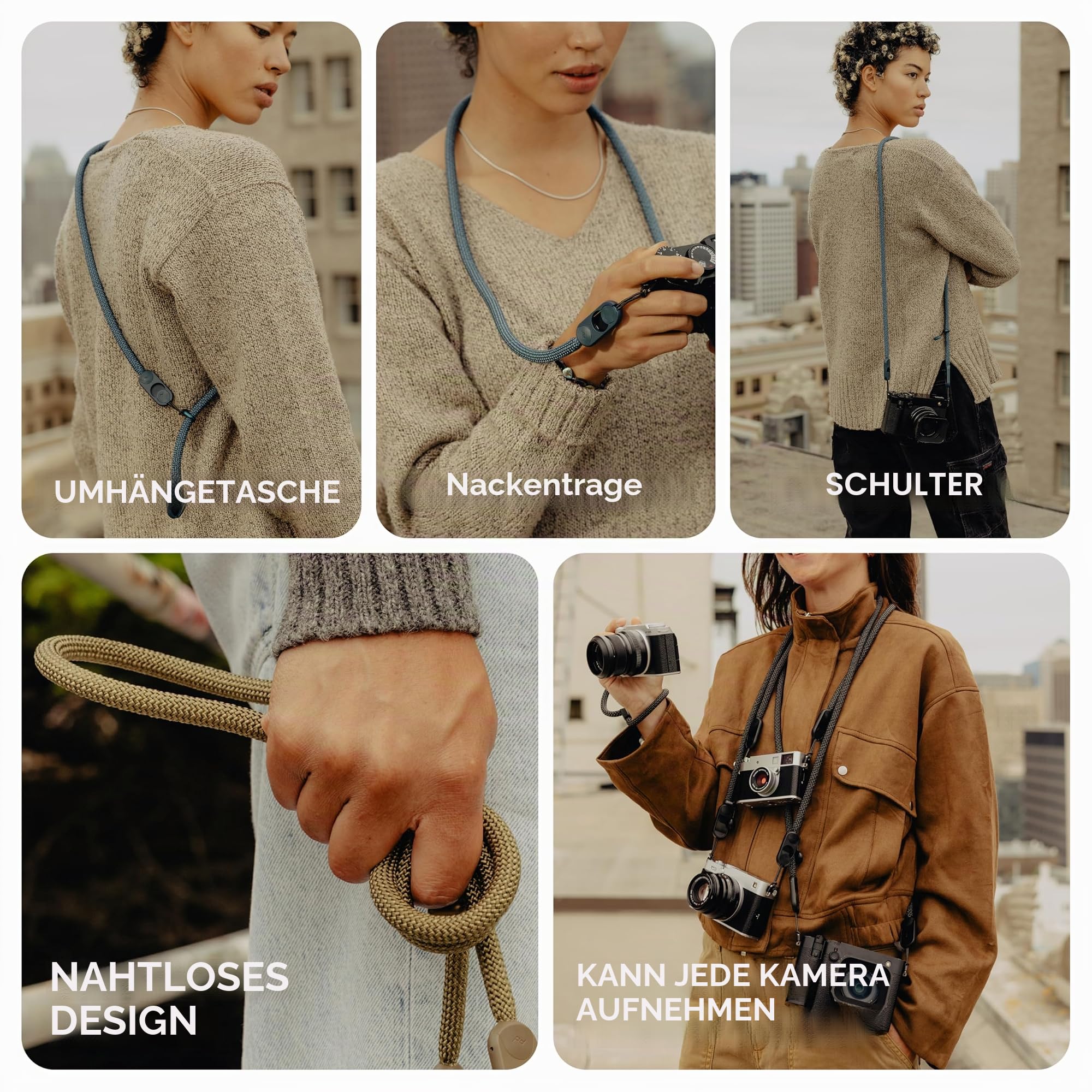 Peak Design Form Cuff Seil Kamera Handschlaufe, Ozean, kompatibel mit DSLR, 90.7 kg Kapazität, Kameragurte für Fotografen