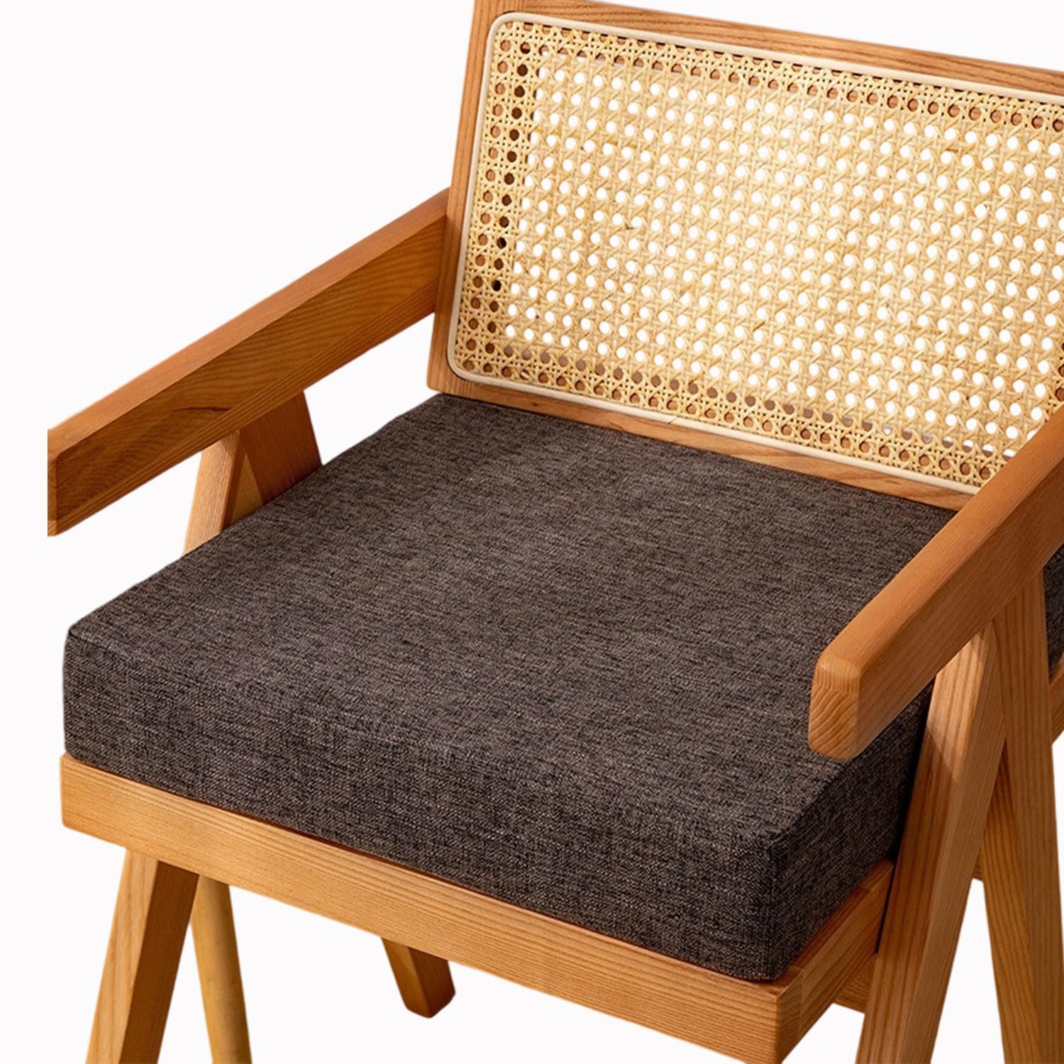 Hkjgnh F7 Memory Foam Square Seat Cushion 3/5/8Cm Thick,40/45/50Cm Stool Cushion, Circle Chair Pad With Removable Cover For Dining Kitchen Bar Chairs(,40X40x8cm)
