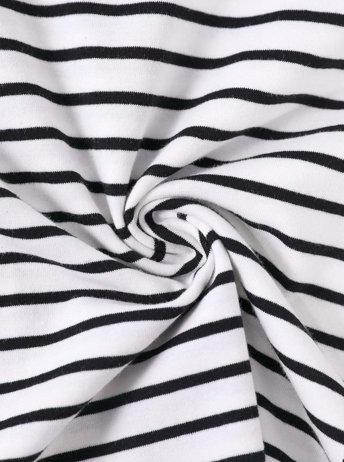 LilyCoco Women's Striped Shirt Short Sleeve Color Block Tops Notched Neck Summer Tee - Image 5