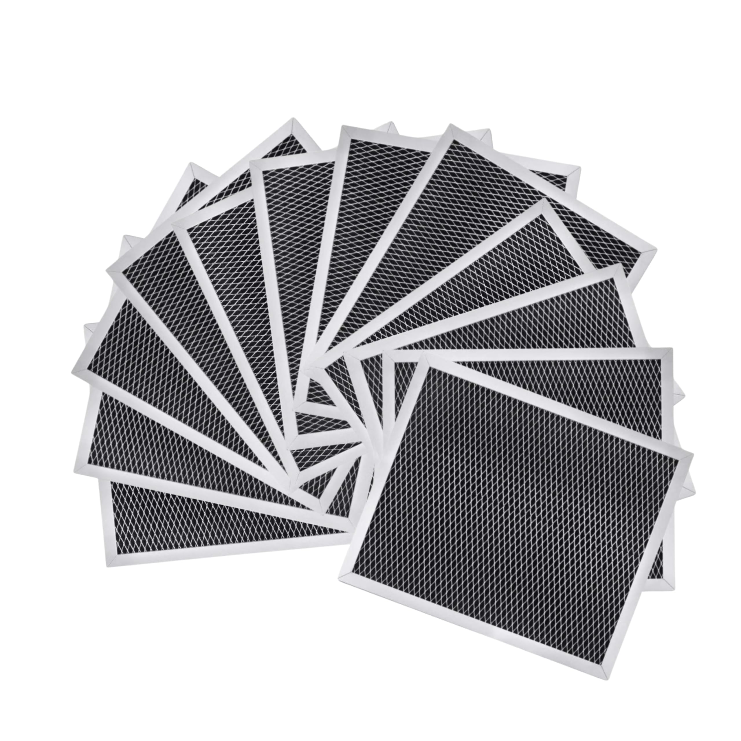 Nispira Filtro de grasa de repuesto para campana extractora con carbón compatible con Broan 97007696, S97007696, 6105C, 1172266, 41F. Un juego de 12 filtros