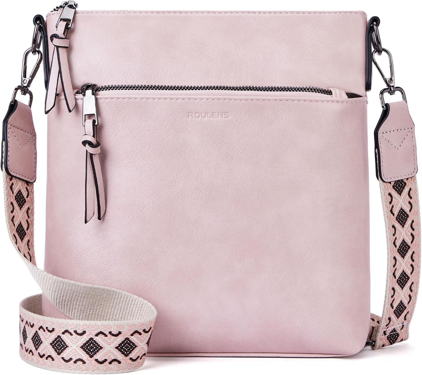 – Trendy Crossbody Bag for Women,Lightweight Medium Crossbody Purse Soft Leather Women's Shoulder Handbags with Adjustable Wide Strap