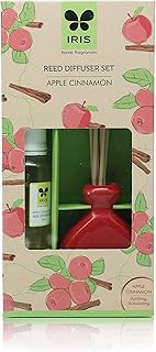 Home Fragrance,45Ml Apple Cinnamon Reed Diffuser Set |Free 6 Reeds Sticks of 9"|Stress Relief & Aromatherapy |Long-Lasting,Smoke-Free Air Freshener for Home,Bedroom and Office | Ideal for Gifting