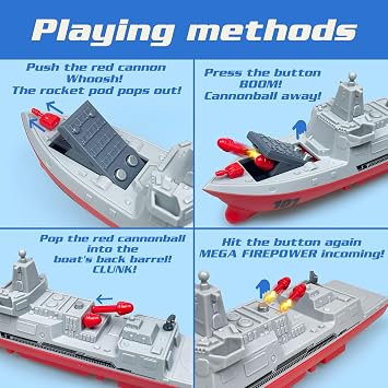 Aircraft Carrier Toy Playset, Army Soldiers, Launch Battleship