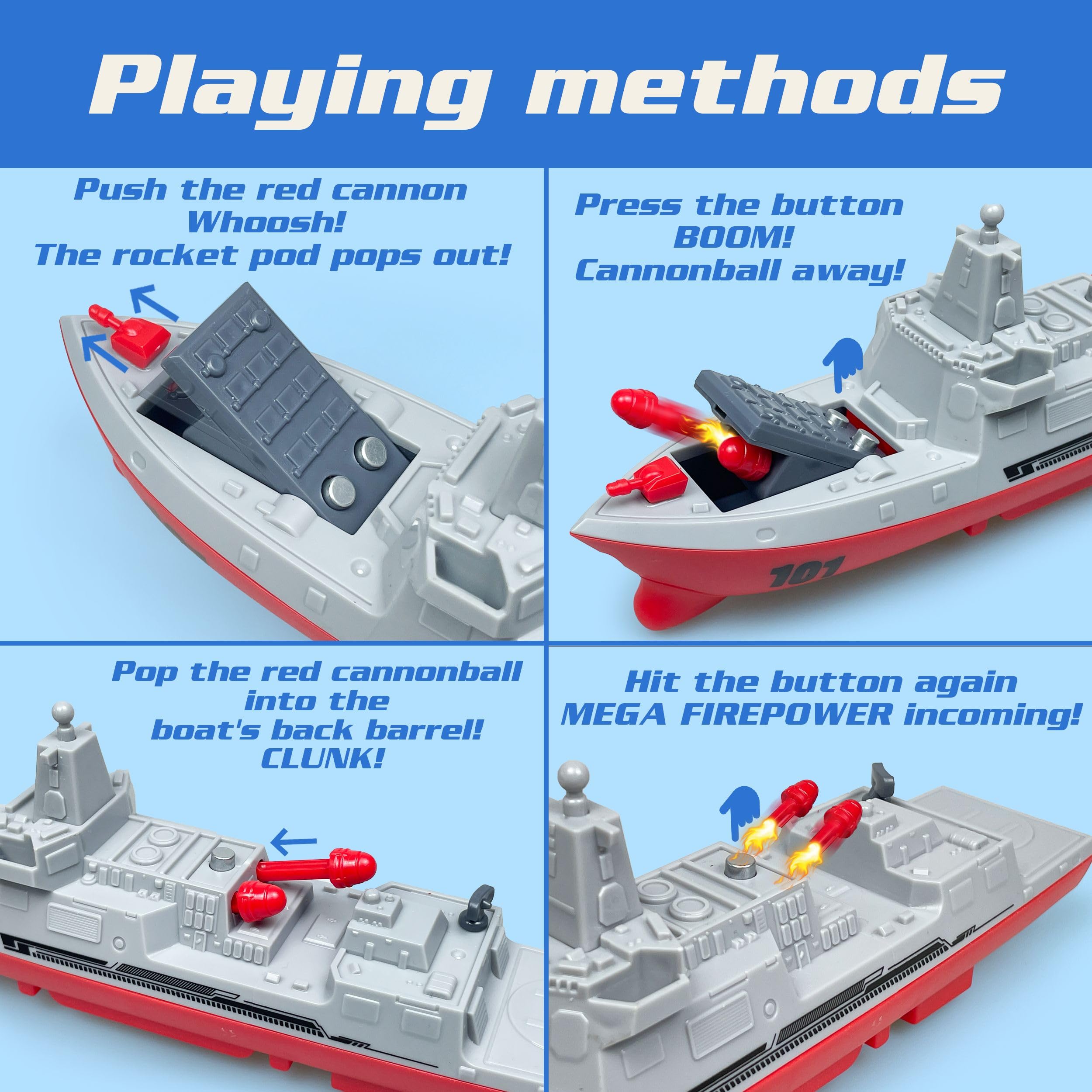 Amazon.com: ZAKVENFUN Aircraft Carrier Toy Playset, Military Toys