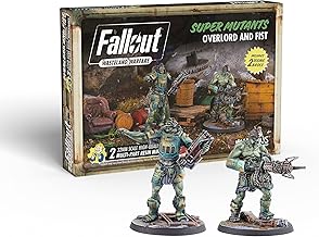 Modiphius Fallout - Wasteland Warfare - Super Mutants Overlord and Fist , Brown
