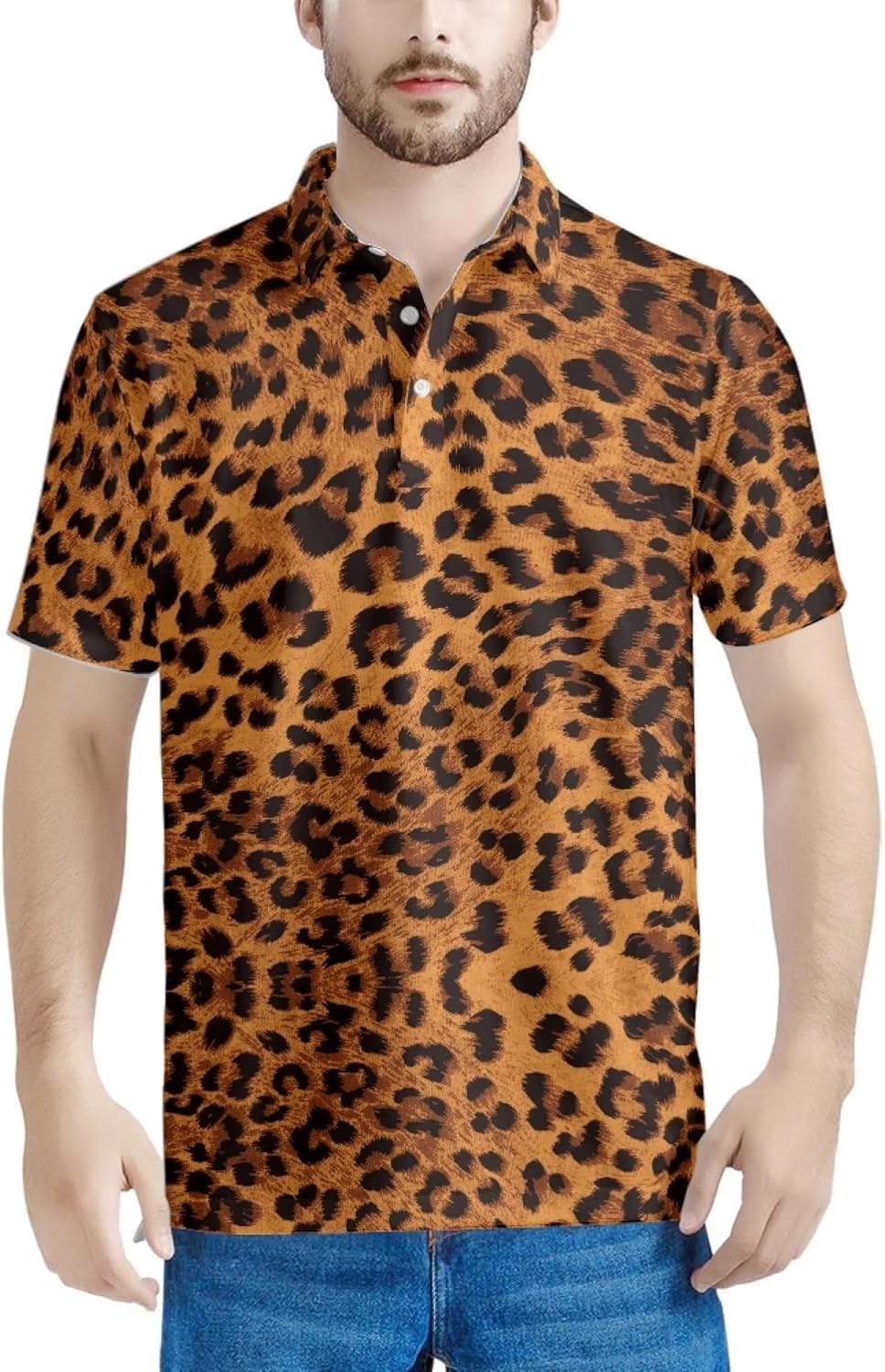 Men's Short Sleeve Polo Shirts Golf T Shirt Casual Workout Pullover Polo