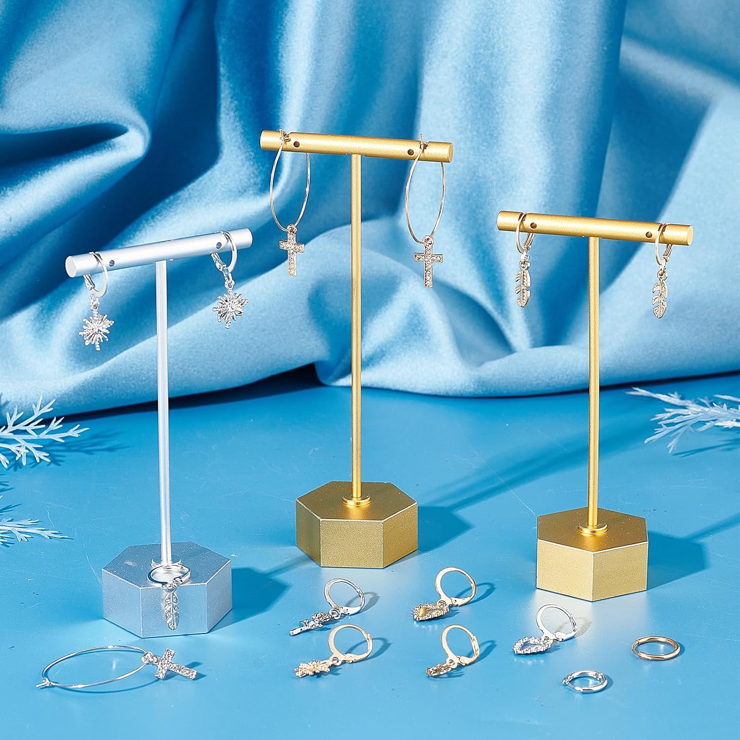 SUNNYCLUE 1 Box 14 Pairs Huggies Earrings Set Leverback Earrings Sets Hoop Huggie Earrings Dangle Hoop Earrings Gold Silver Fashion Earrings for Women Adults Jewelry Xmas Birthday Gifts Supplies