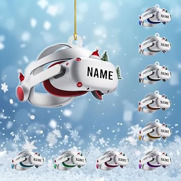 Personalized Gaming Christmas Ornaments, Gamer Ornaments for Christmas Tree, Game Controller Ornament, PC Computer Ornament, Computer Gamer Ornament Gift for Boys, Game Players G2