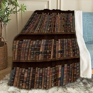 ARTBLANKET Book Art Throw Blanket Fannel Fleece Super Soft Funny Blanket Travel Throw Blanket for Bed Couch Sofa 60Â xÂ 50Â InchÂ forÂ Teen