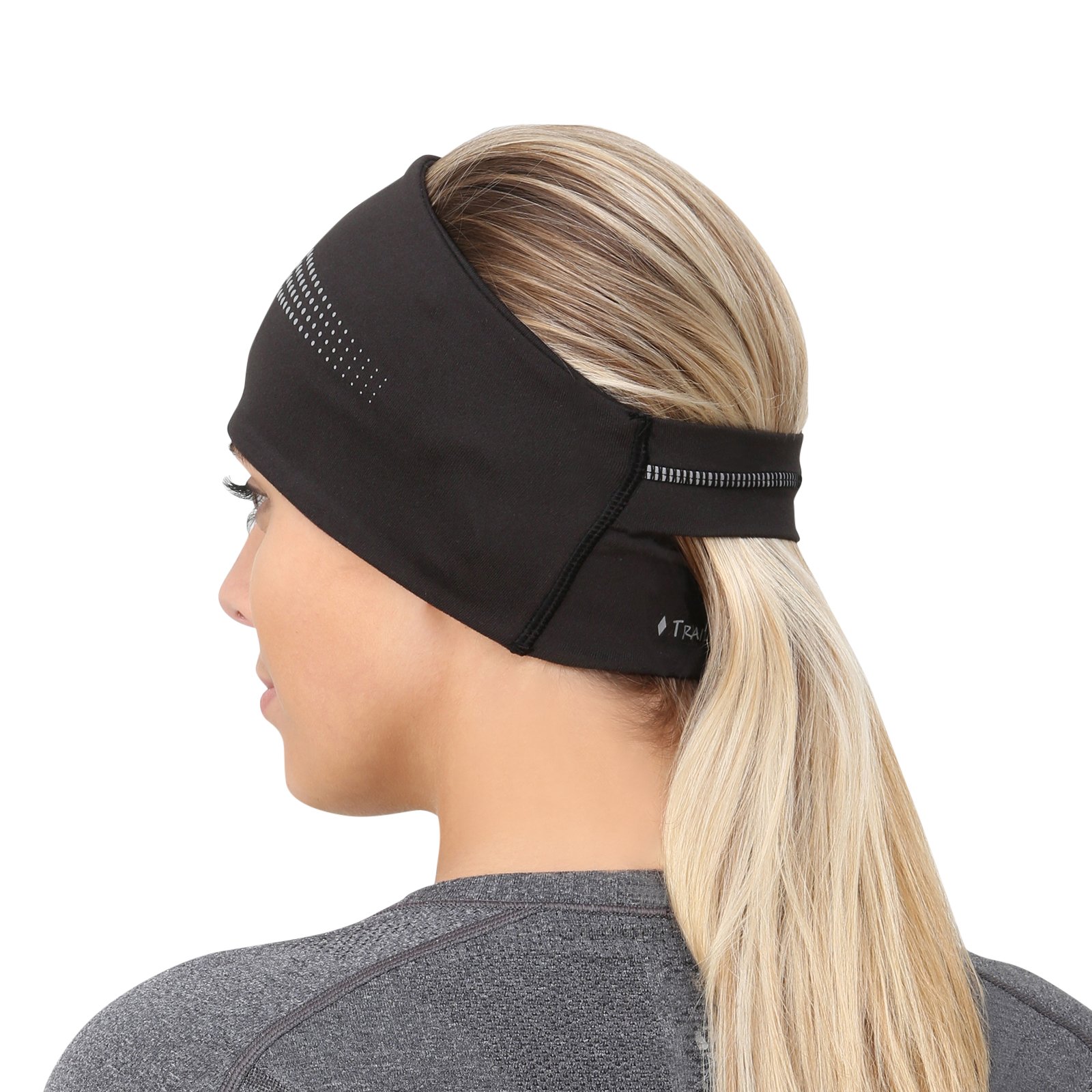 TrailHeads Bandeau réfléchissant Anti-humidité pour Femme | Tissu brossé luxueusement doux, léger et confortable et conçu pour les activités aérobiques