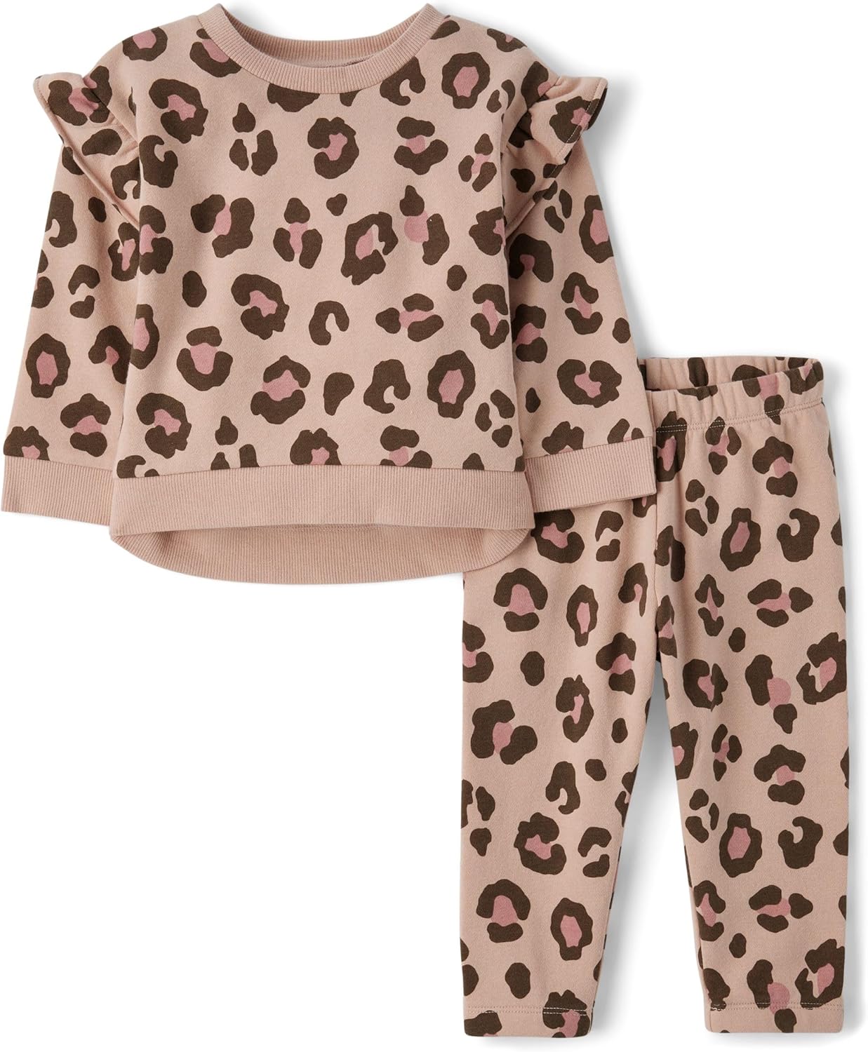 The Children’s Place baby-girls And Toddler Long Sleeve Active Shirt and Pant, 2 Piece Outfit