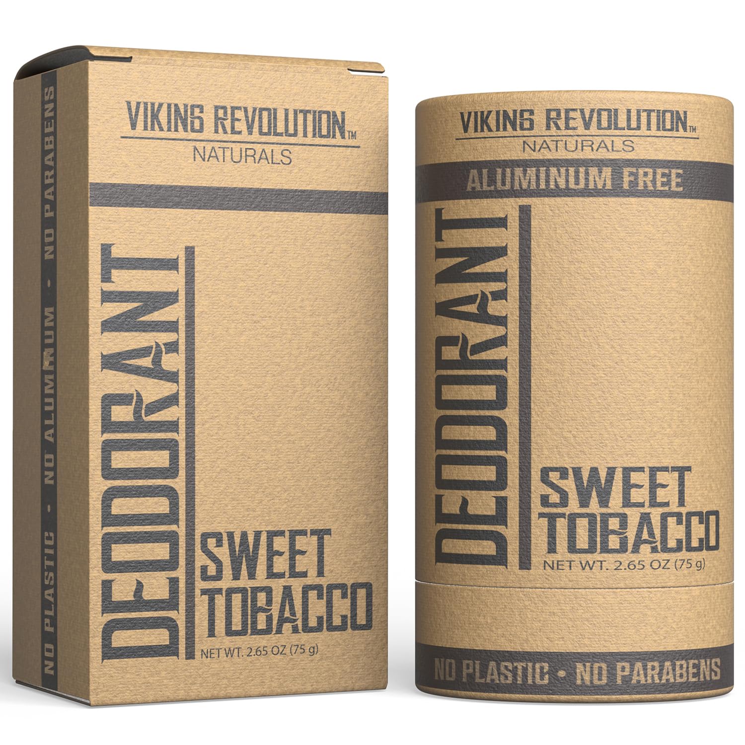 Viking Revolution Sweet Tobacco Deodorant for Men - Natural & Aluminum-Free