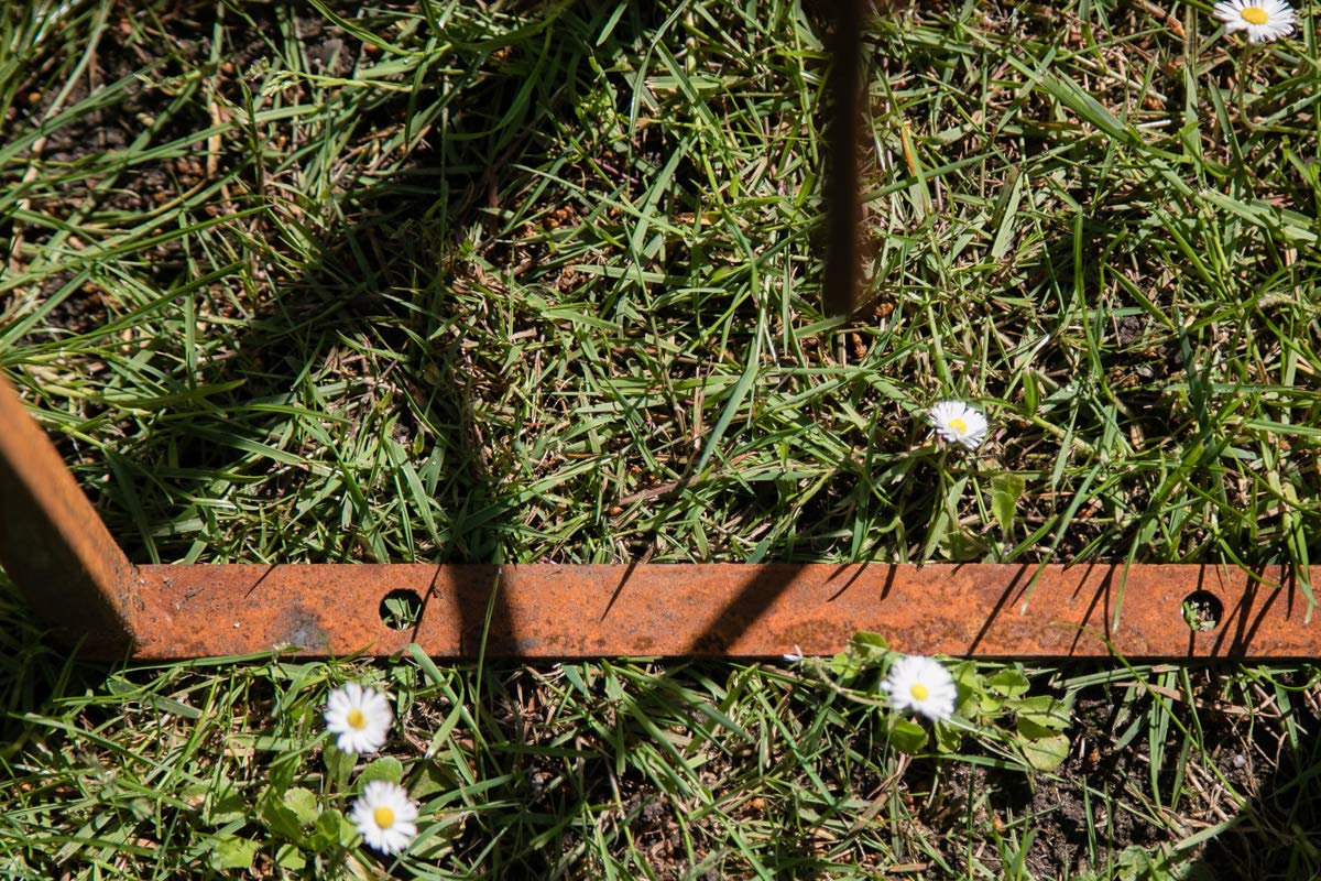 KUHEIGA Rankhilfe Metall Rost 3-TLG, Höhe: 188cm, Rankgitter Edelrost, Rankgerüst