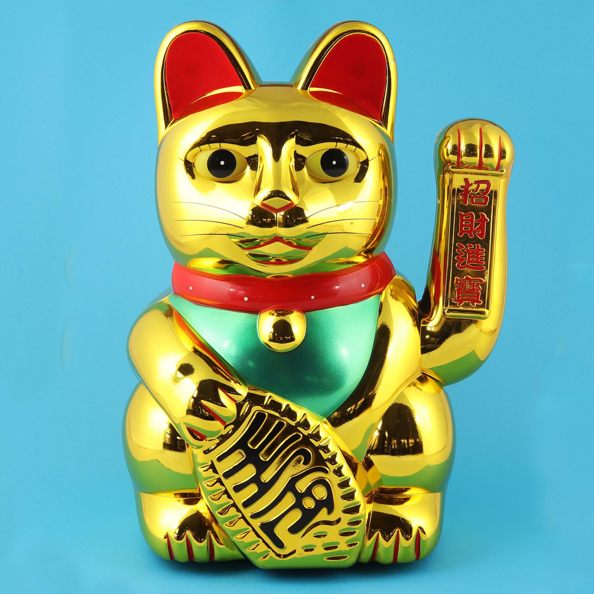 Freak Scene Agitando Gato Chino - Maneki Neko - 35 cm - Oro