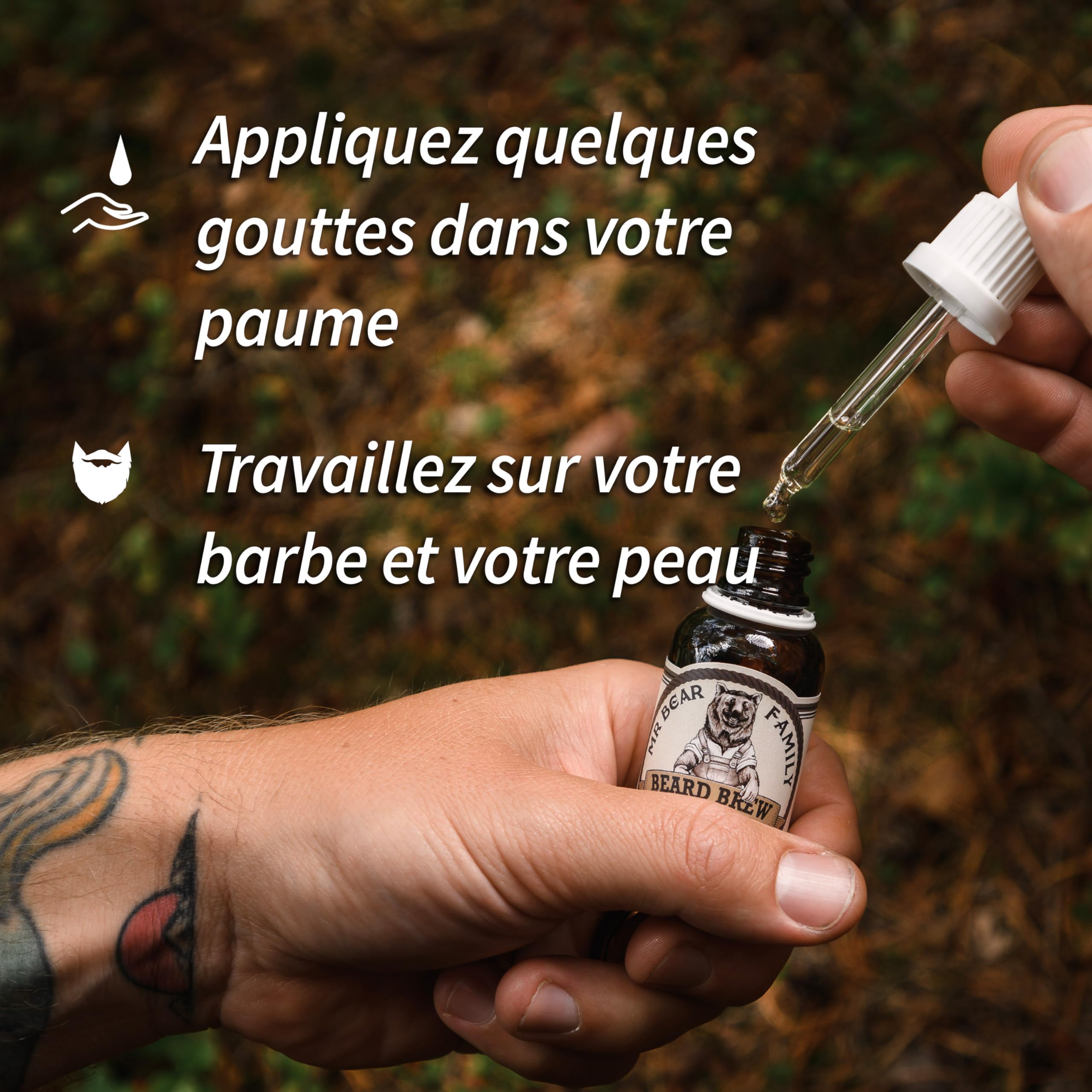 MR BEAR FAMILY Huile de Barbe Wood 30 ml