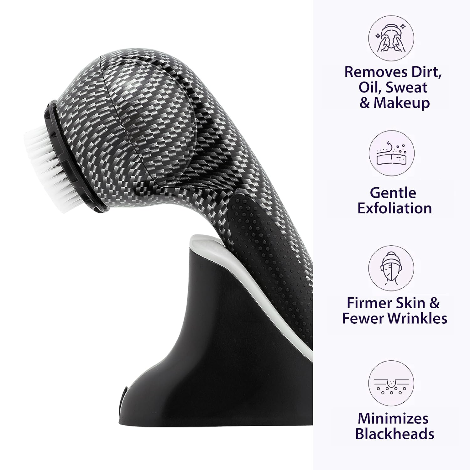 Michael Todd Soniclear Elite Antimicrobial Facial Cleansing Brush System, 6-Speed Sonic Powered Exfoliating Face Brush & Body Brush