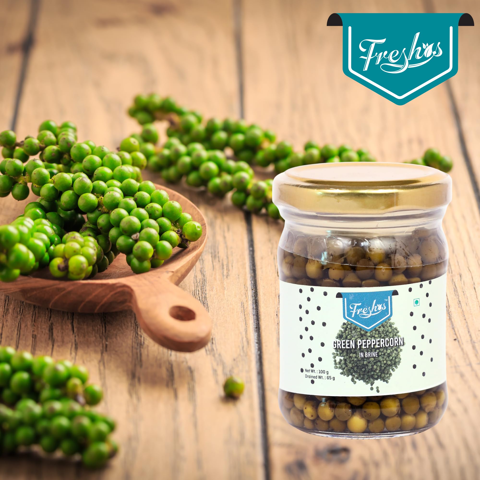 Freshos Green Peppercorns 100g – Aromatic & Flavorful Spice for Cooking - Image 3 thumbnail
