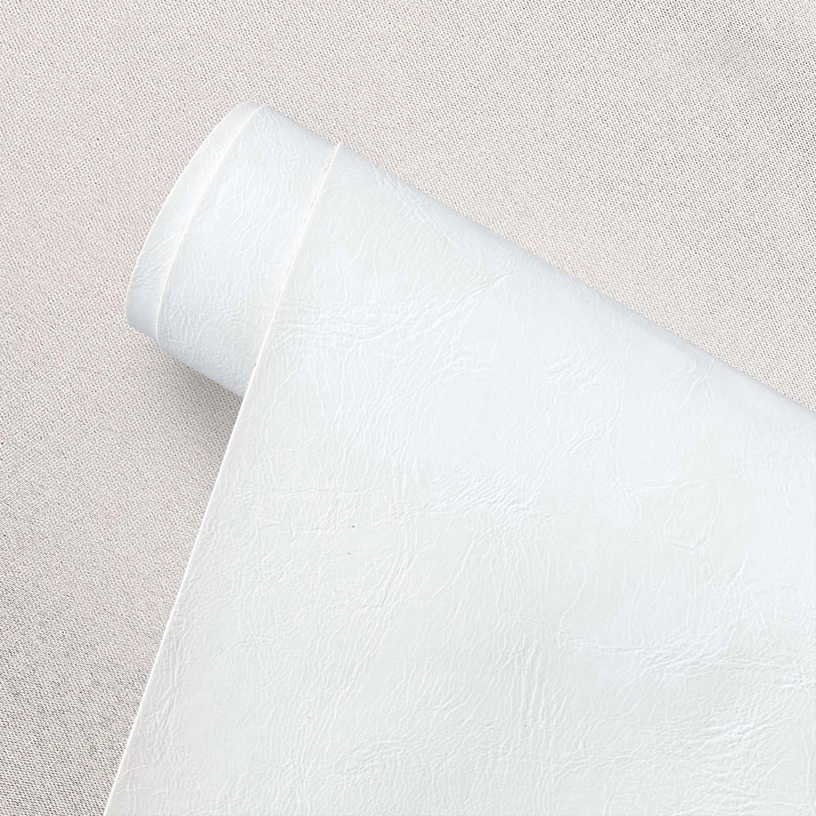 Large Leather Repair Patch for Couches 50 x 138 cm Leather Repair Tape Self,Repair Patch Self Adhesive Waterproof for Couches, Furniture, Kitchen Cabinets, Car Seats White