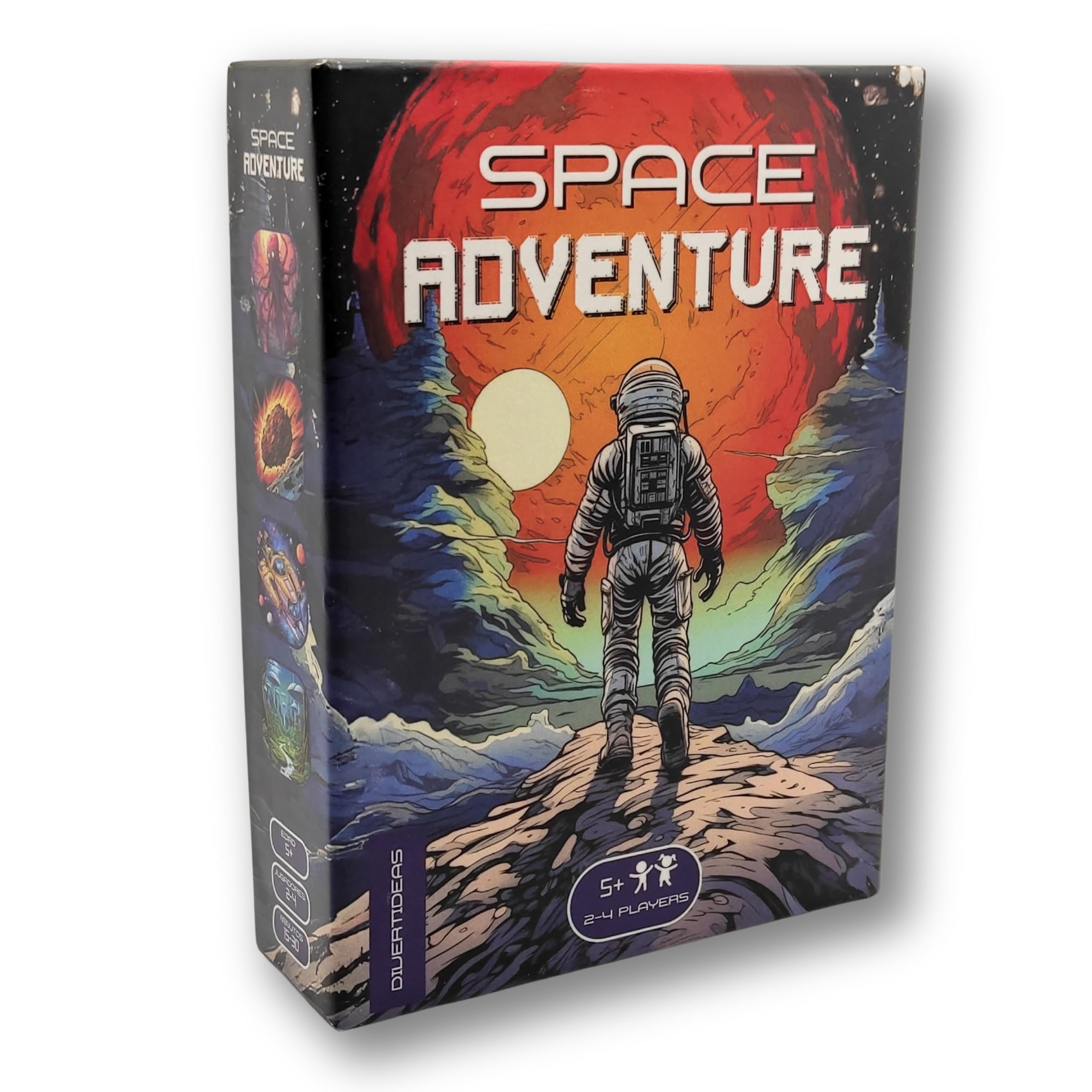 Juego Cartas Niños 5 años y más - Space Adventure, Juego de Mesa 5 a 10 años, Reglas Sencillas - Aliens, Espacio, Fantasia y Ciencia Ficcion - Juego Mesa Familiar Divertido, Regalos para Niños