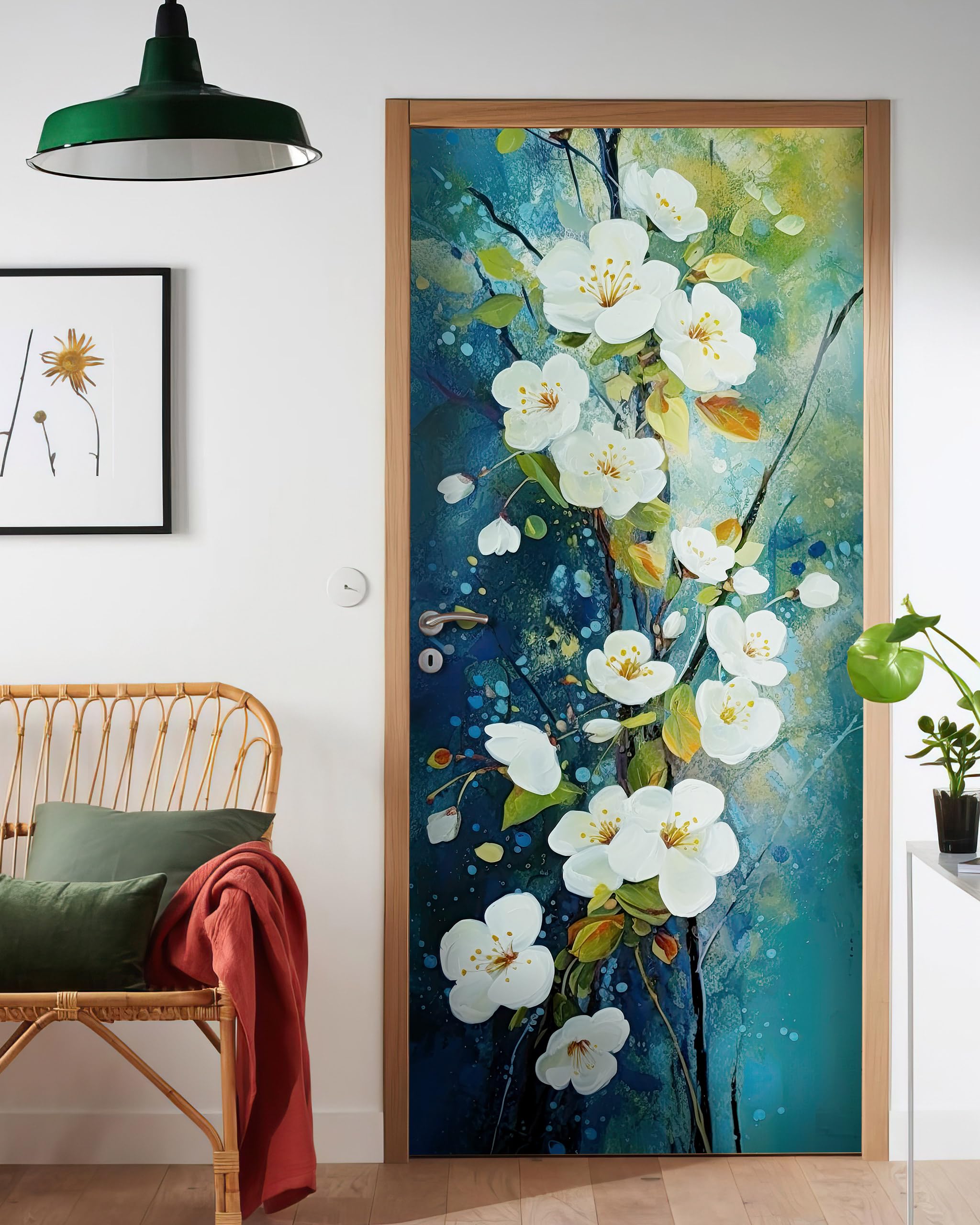 絵画 flk041225 Amazon.com: FLFK Door Mural - Peel and Stick Decals, Removable