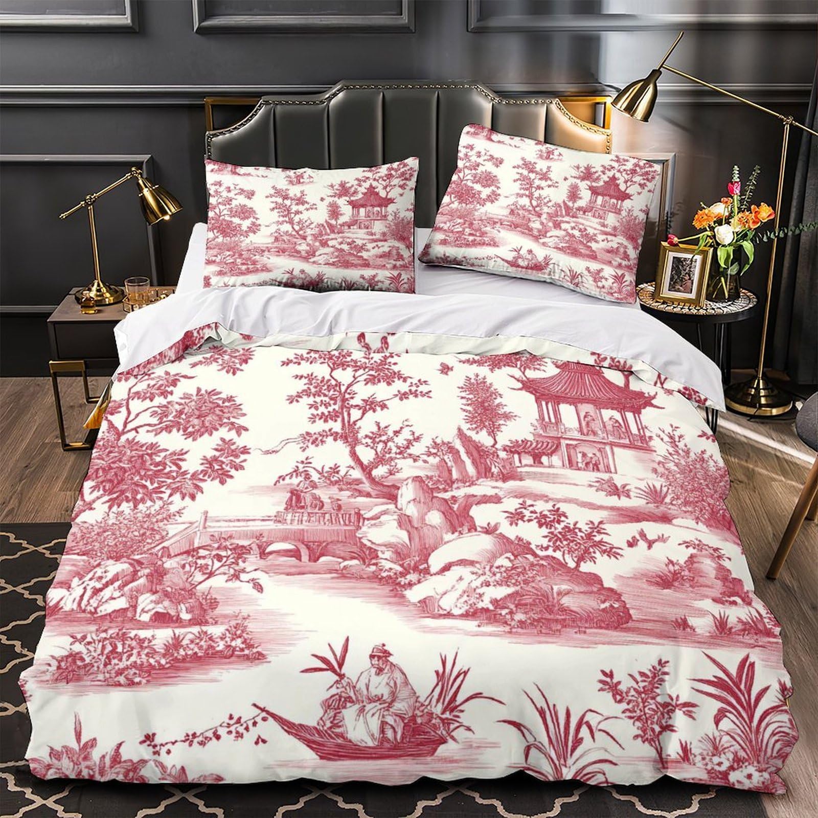Linge de lit Art Déco haut de gamme housse de couette microfibre 220x240cm durable