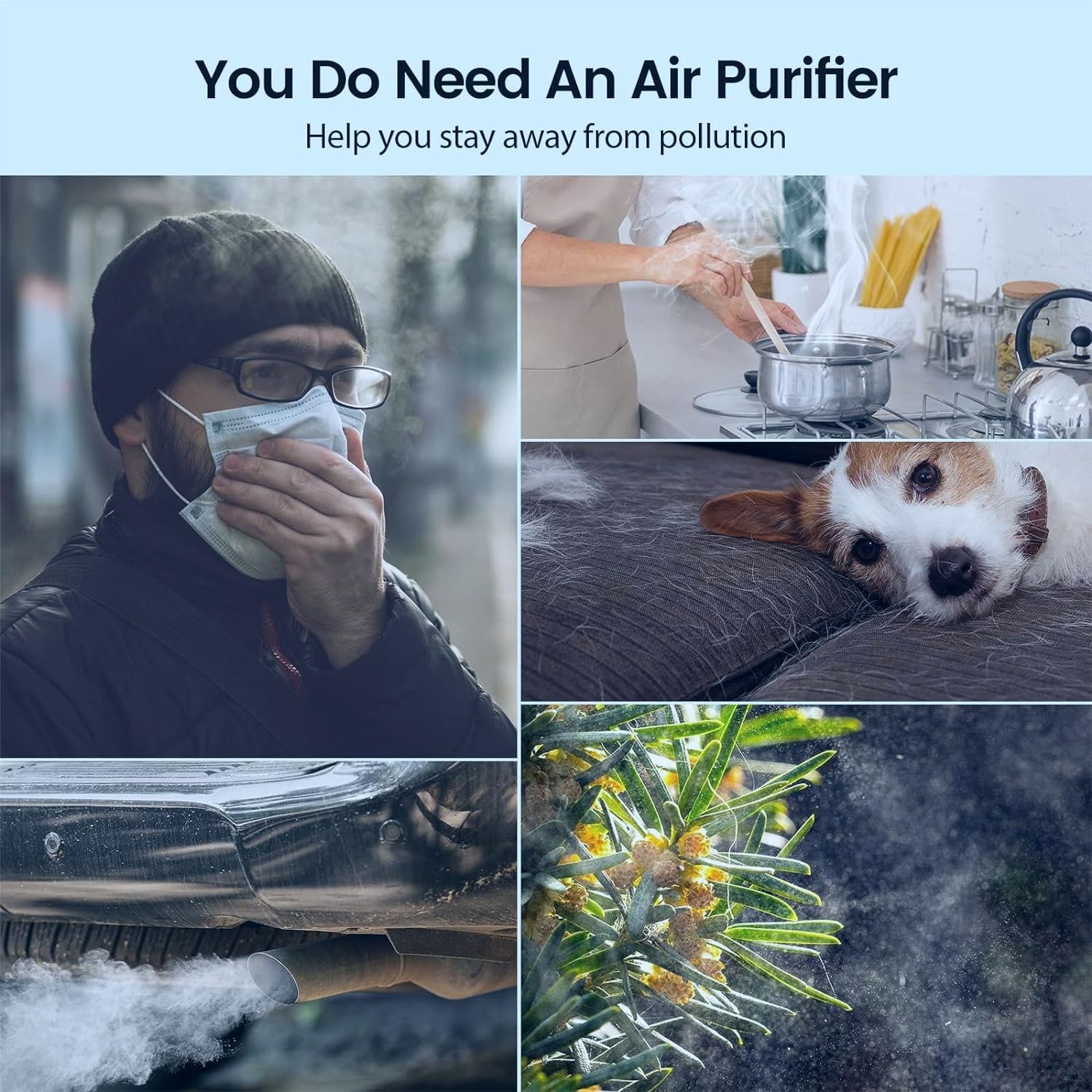 FLT4825 Replacement Filter B Fit for Germ Guardian Air Purifier, ac4825e Replacement Filter Fit for ac4825 AC4825 AC4300 AC4900 AC4825DLX AC4850 CDAP4500 AP2200, 2 True HEPA + 6 Carbon Filters - Image 8