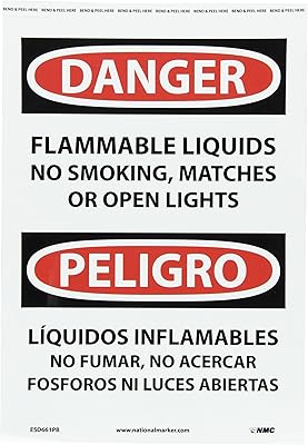 NMC ESD661PB Bilingual OSHA Sign, Legend