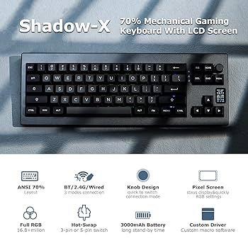 キーボード EPOMAKER Shadow-X Amazon.com: EPOMAKER Shadow-X Gasket Mechanical Keyboard