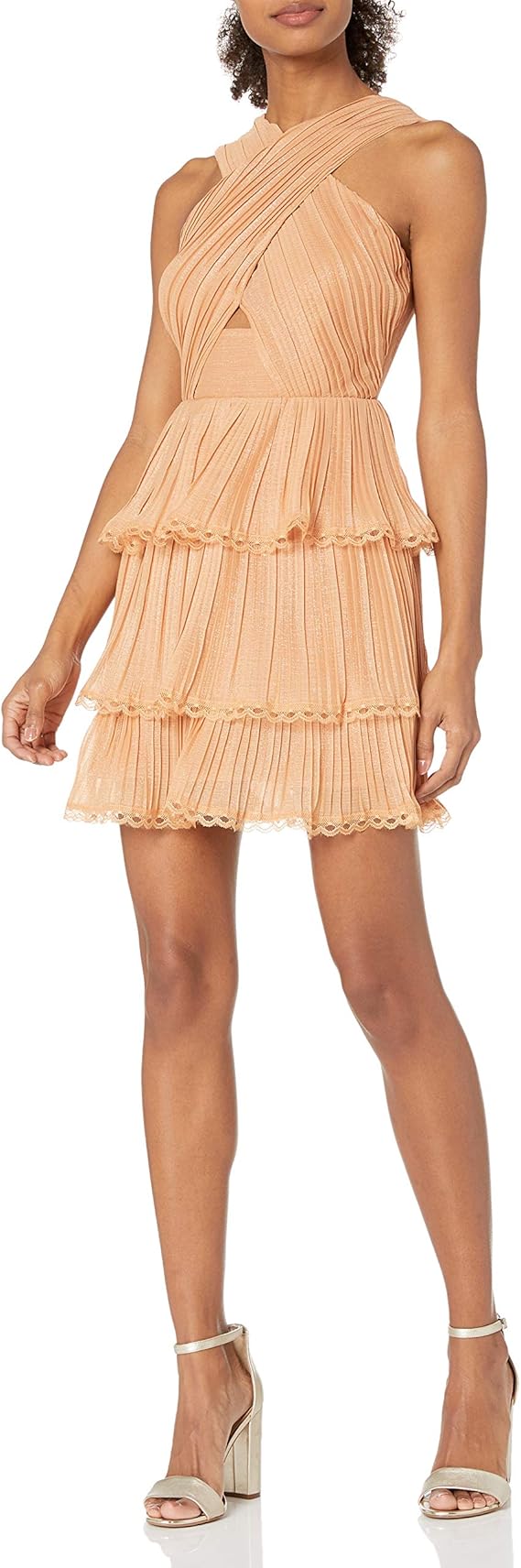 keepsake ruffle mini dress