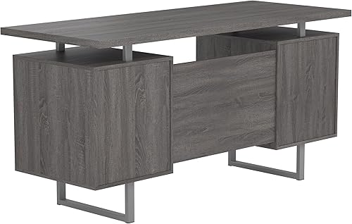 Miniatura 21 de Coaster Home Furnishings Lawtey - Escritorio para computadora de madera de ingeniería de 60 pulgadas con archivador y cajones estándar, marco de