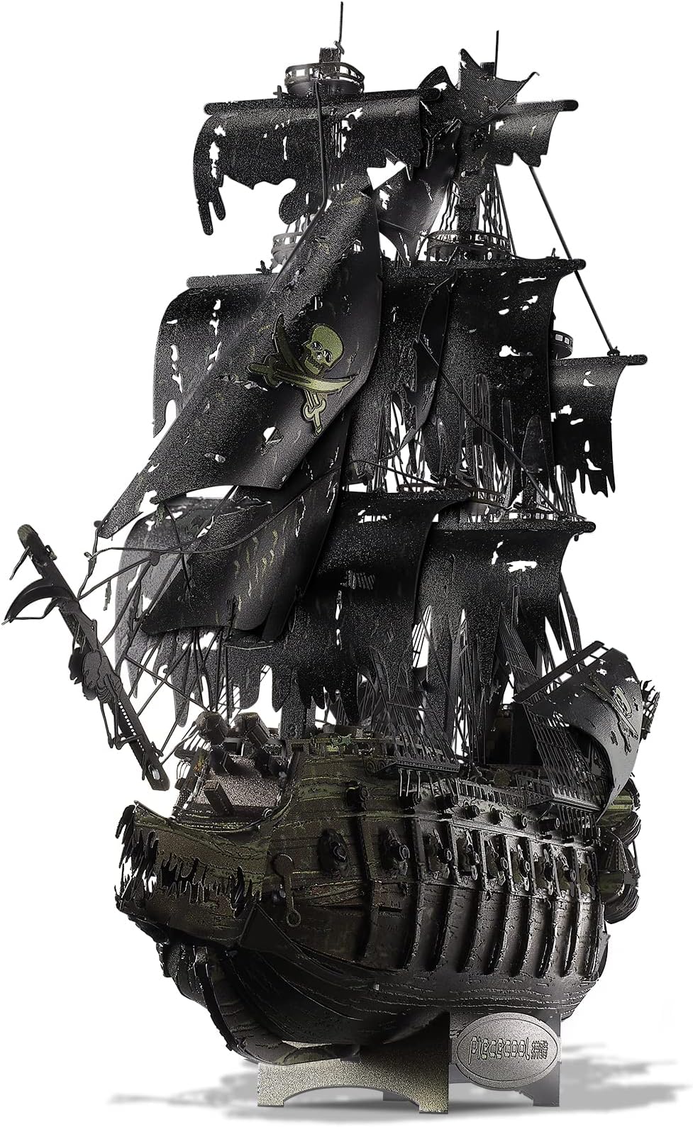 Metal 3D Puzzles for Adults, Flying Dutchman Pirate Ship Model Kits, 3D Watercraft Model Building Kit, DIY Craft Kits Difficult 3D Puzzles for Family Time, Great Christmas Birthday Gifts