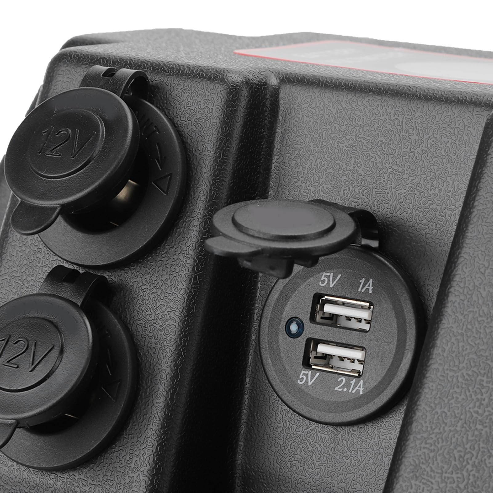 Pojemnik na Akumulatory, Wielofunkcyjny Pojemnik na Akumulatory 12 V, Samochód USB z Woltomierzem do łodzi Kempingowej, Przenośna Elektrownia, materiał PBT, Zawiera Wyłączniki Automatyczne