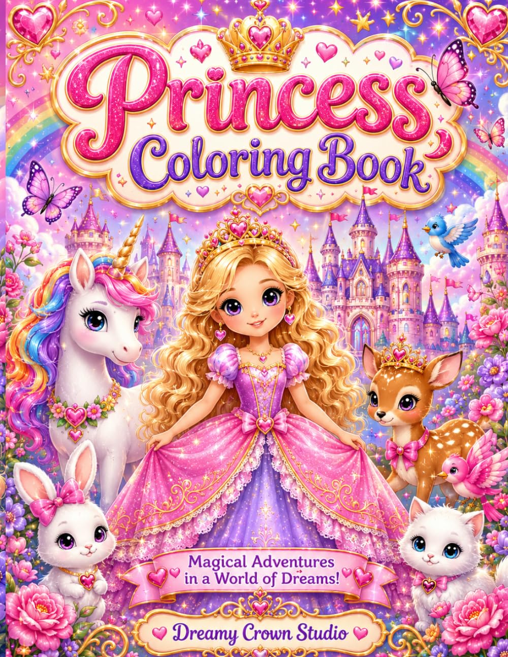 Princess Coloring Book: Magical Princess Adventures for Kids
