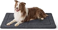 Bedsure Washable Dog Crate Bed for Large Dogs - Soft High-Density Foam Pet Mat, Lightweight Versatile Crate Pad