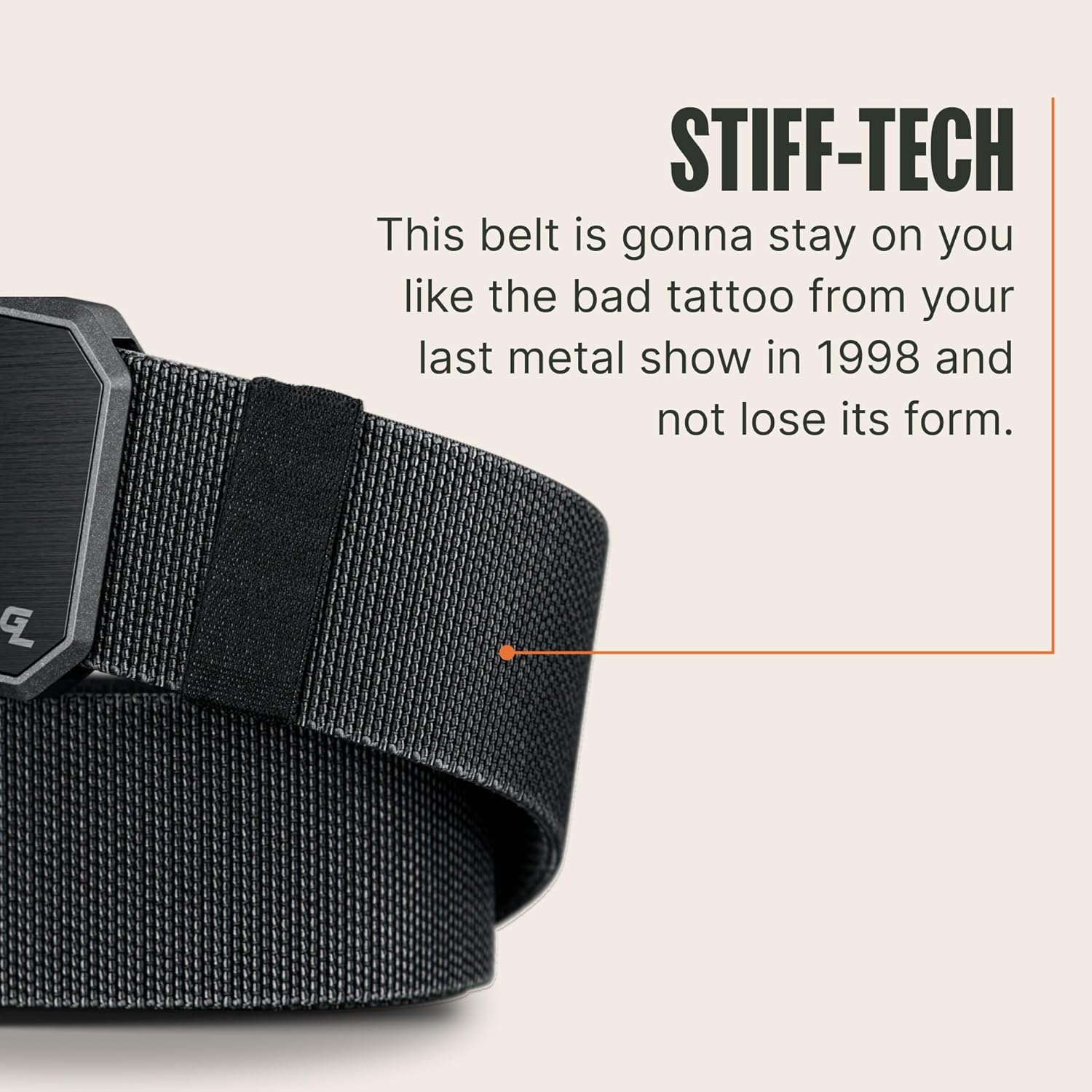 Groove Life Groove Belt OG - Men's Work Belt - Stretch Nylon, Magnetic Buckle, Adjustable, Comfortable, Tactical, EDC - Image 3