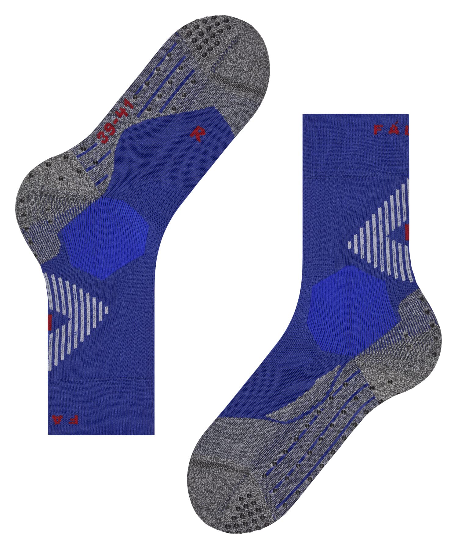 FALKE Unisex Socken 4 GRIP U So Funktionsmaterial für maximalen Speed 1 Paar, Blau Blue 6449, 44-45
