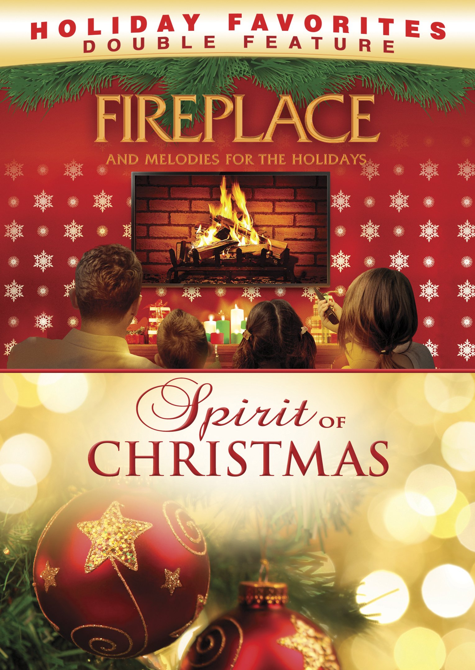 Fireplace and Melodies for the Holidays, Spirit of Christmas Double Feature [DVD]