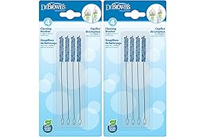 Dr. Brown's Reusable Baby Bottle Vent System and Reservoir Cleaning Bristle Brushes