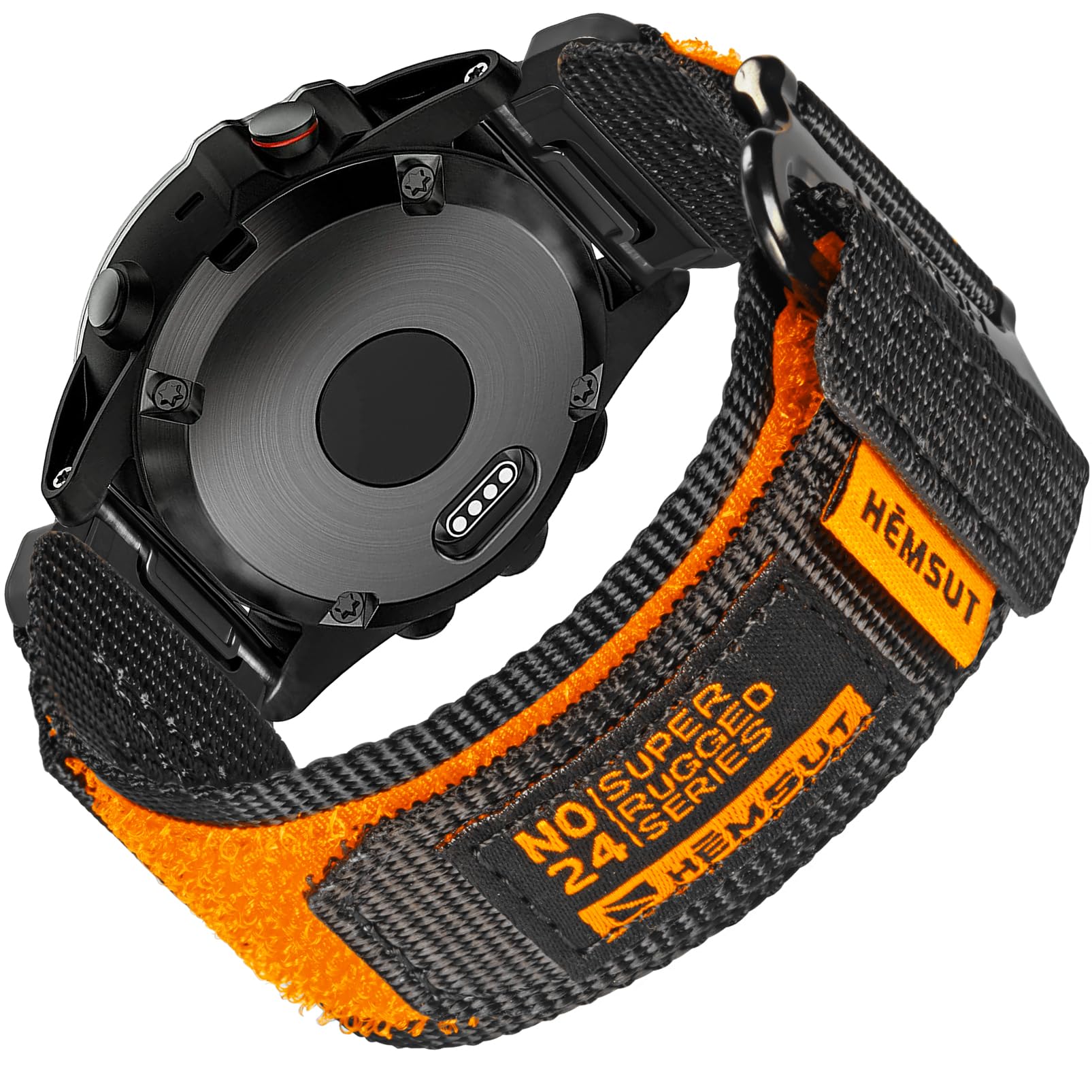 Bracelet militaire 22 mm compatible avec Garmin Fenix 8 47 mm/7/7 Pro/6/6 Pro/5/5 Plus/E 47 mm, MARQ Athlete/Golfer/Driver/Captain/Adventurer/Commander, Instinct 2/Crossover/Tacical/Esports/Tide, D2