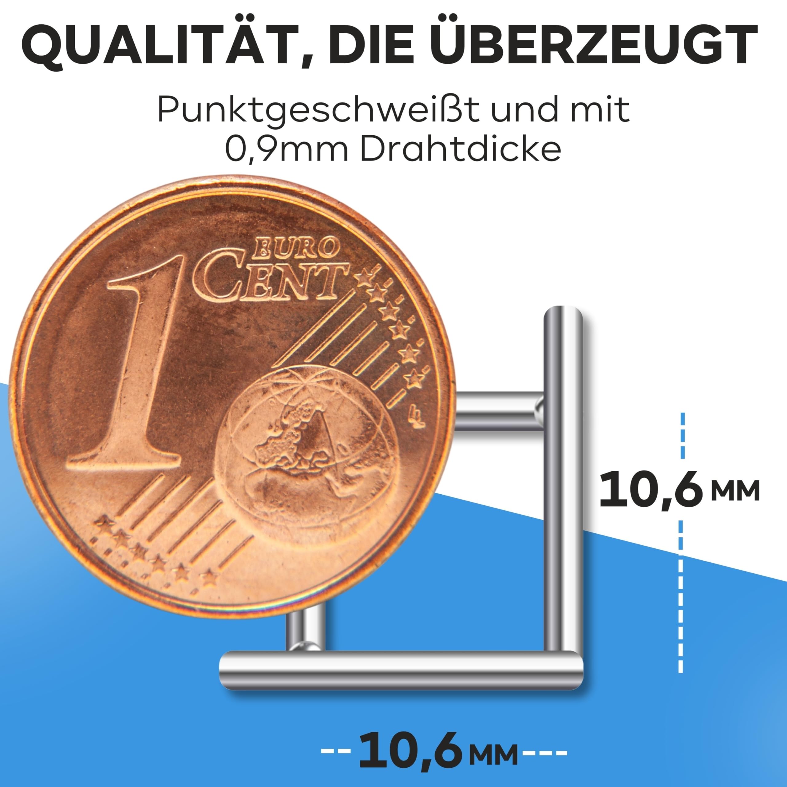 KrapTrap 10x10mm Masche I Volierendraht Drahtgitter Drahtzaun Käfigzaun Hasendraht (1m x 12m)