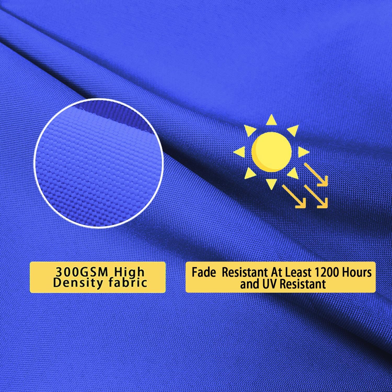 All Smiles Outdoor Waterproof Throw Pillow Covers 16x16 Set of 2 Navy Blue Decorative Patio Tent Bed Sofa Living Room Furniture Sunbrella Cushion Cases Outside Decor for Couch Garden Bench Porch