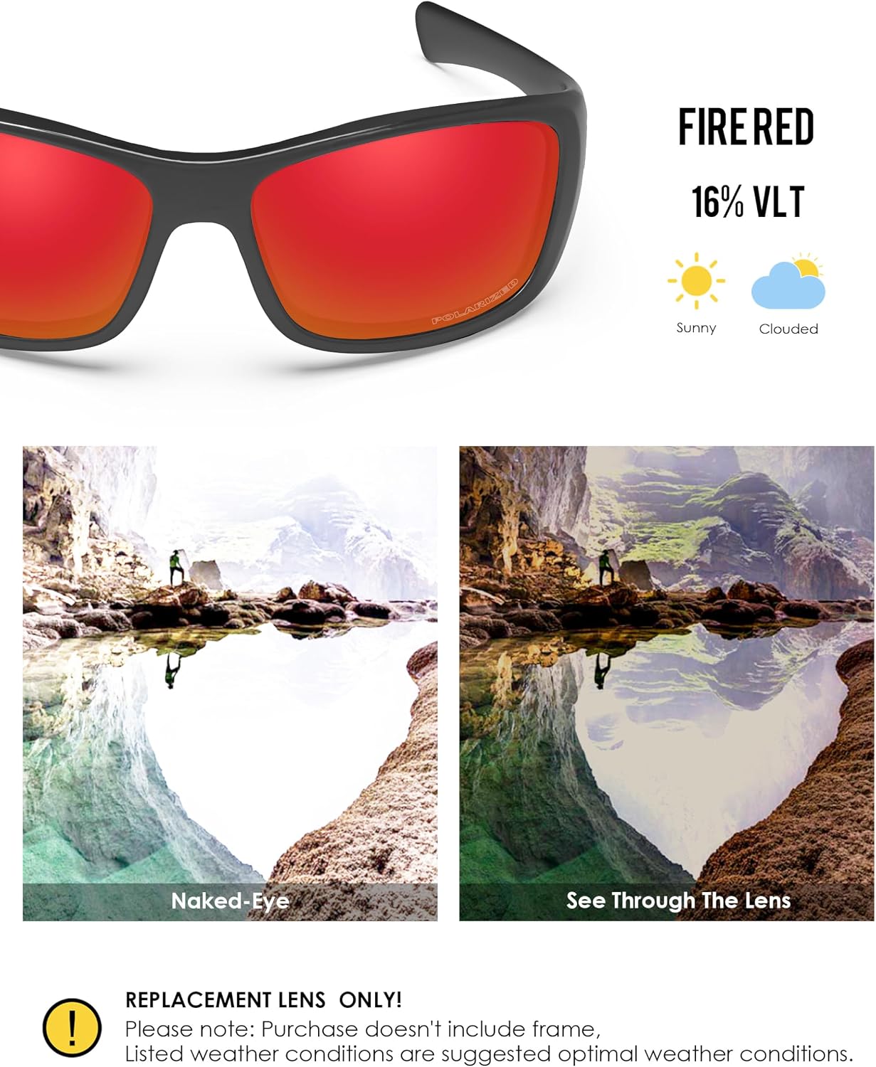 BLAZERBUCK Anti-salt Polarized Replacement Lenses for Oakley Hijinx OO9021 Sunglass