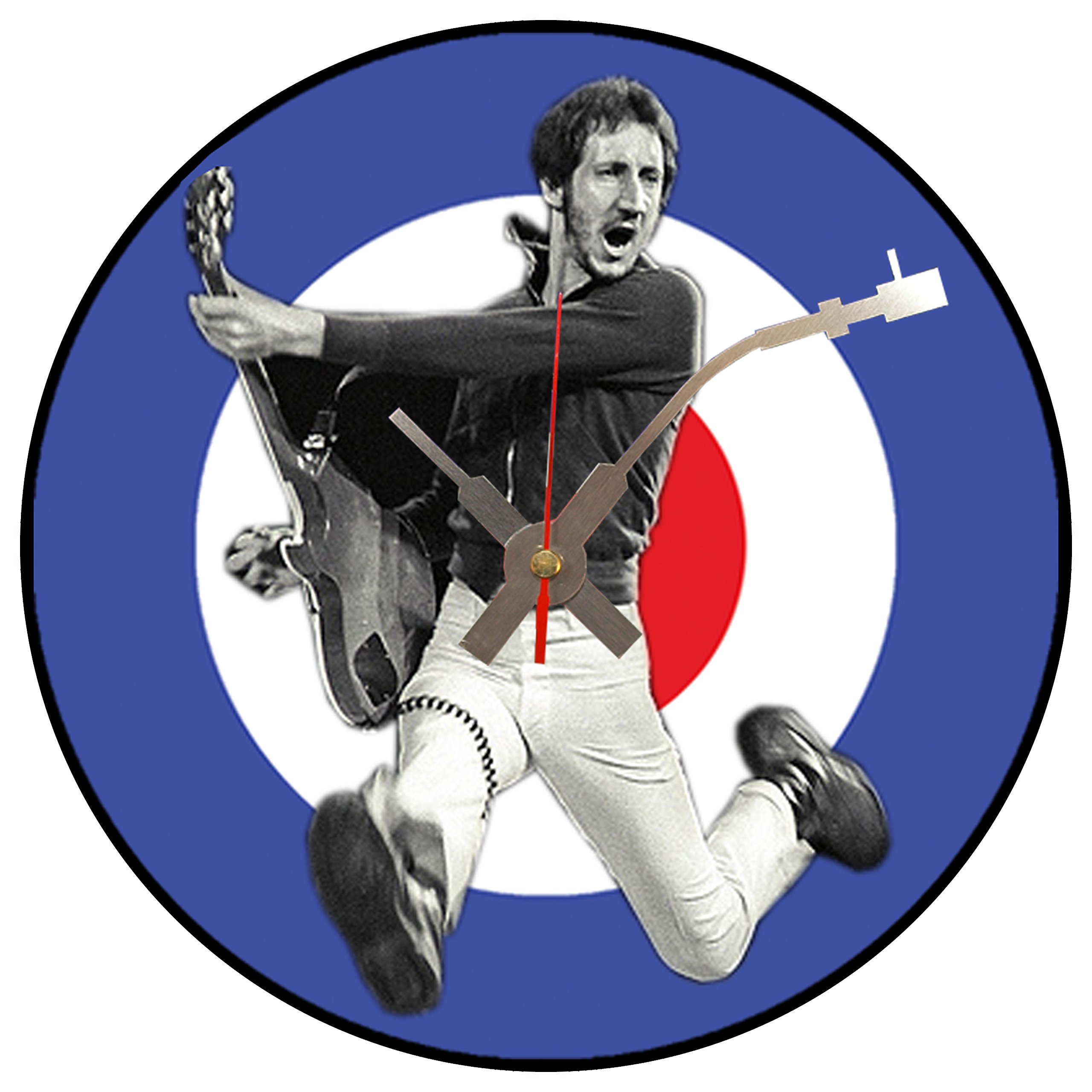 BottleClocks Iconic Pete Townshend vinyl record wall clock (Who MOD)