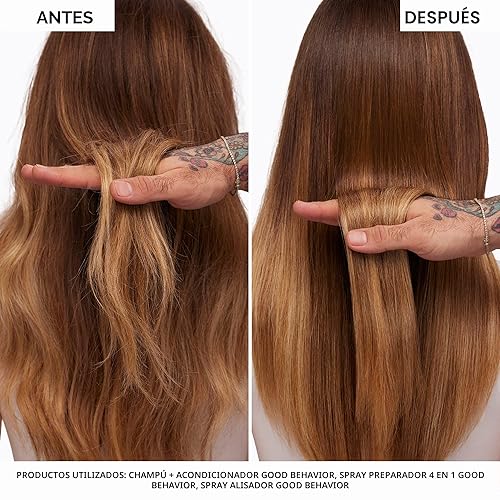 Miniatura 9 de IGK GOOD BEHAVIOR Spirulina Spray suavizante de proteína Control de encrespamiento + protector de calor Vegano + libre de crueldad 5.6 onzas