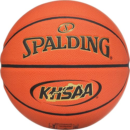 Spalding Legacy TF-1000 - Balones de baloncesto para interiores, cubierta compuesta de microfibra que absorbe la humedad, aprobada por la escuela