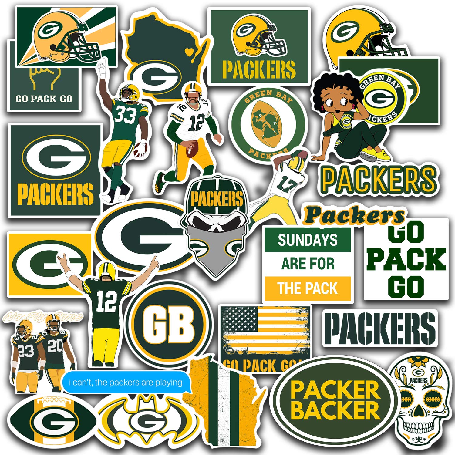30 PCS American Football Rugby Stickers for Water Bottle, Laptop, Bicycle, Computer, Motorcycle, Travel Case, Car Decal Decoration Sticker 2-2.5 inches