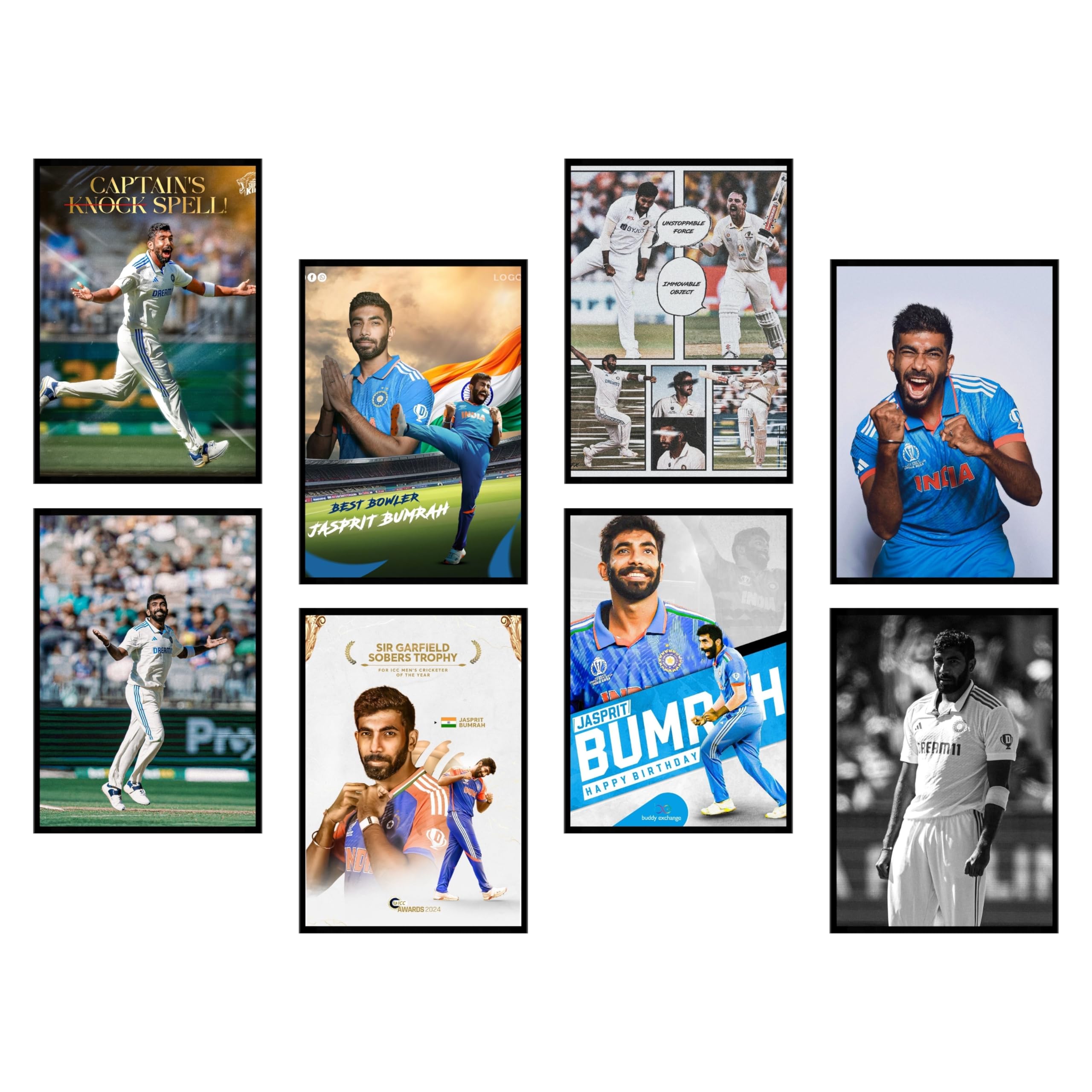 Shubman Gill Cricket Posters - A4 Wall Art -29